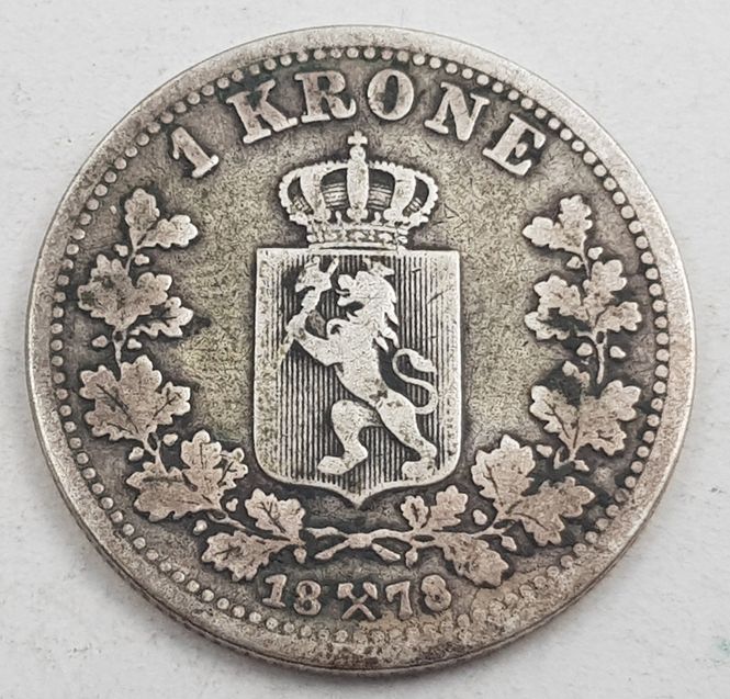 Hovedbilde 1 kr 1878 kv. 1-