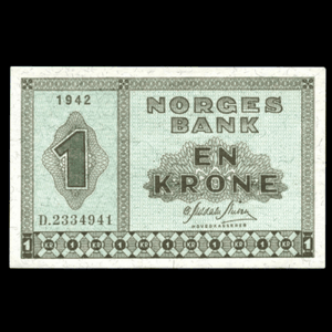 1 KRONE TYPE II 1940-1950