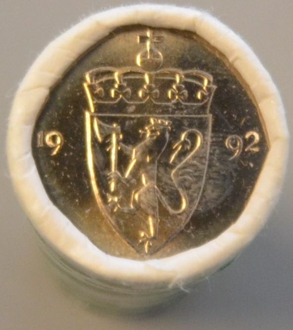 Hovedbilde 50 øre rull 1992