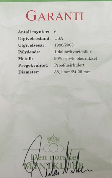 Hovedbilde USA: Amerikas kvartdollars 2003