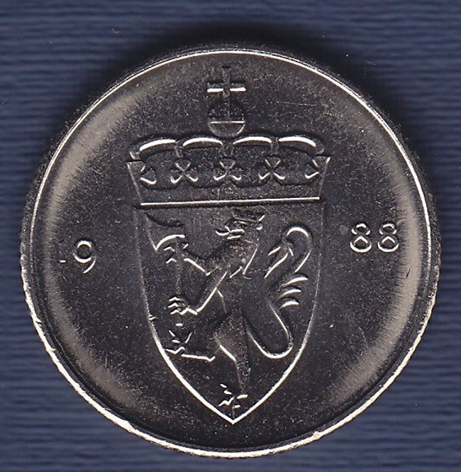 Hovedbilde 50 øre 1988 kv. 0
