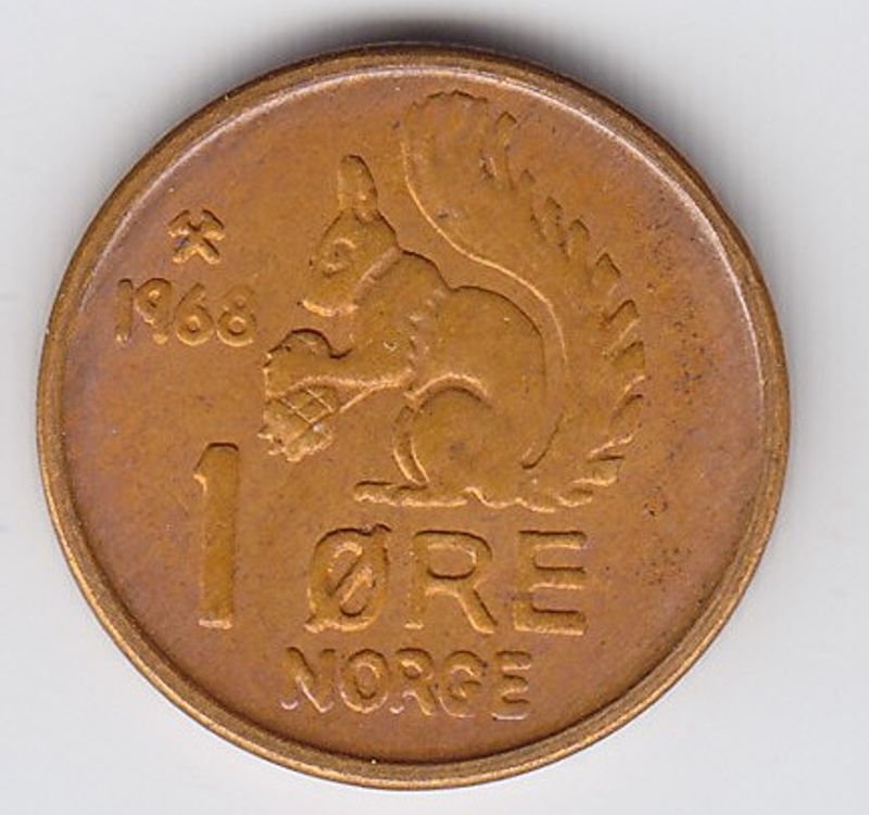 1 øre 1968 kv. 0
