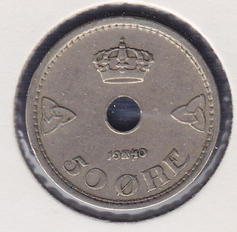 50 øre 1940 kv. 1