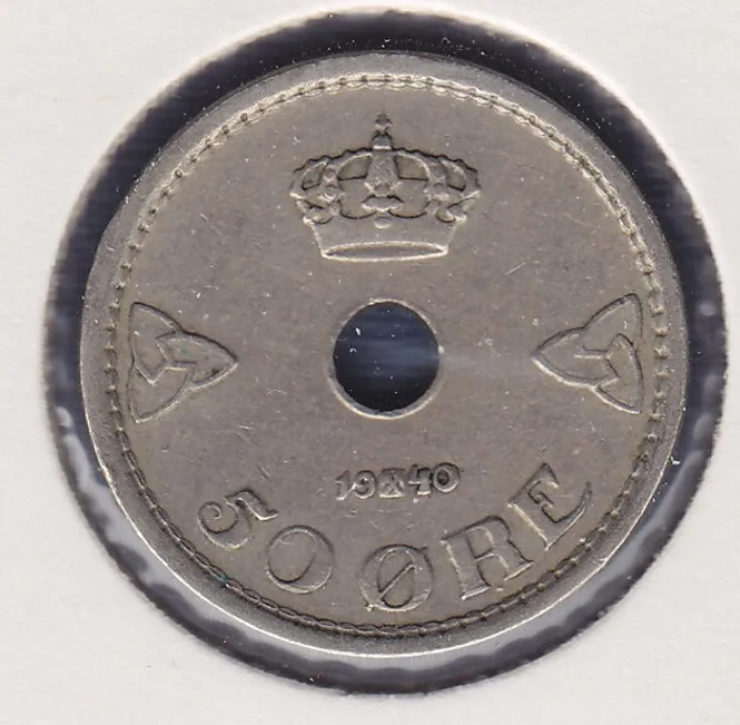 Hovedbilde 50 øre 1940 kv. 1