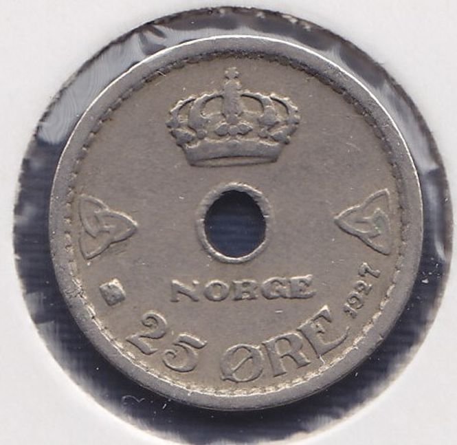 Hovedbilde 25 øre 1927 kv. 1