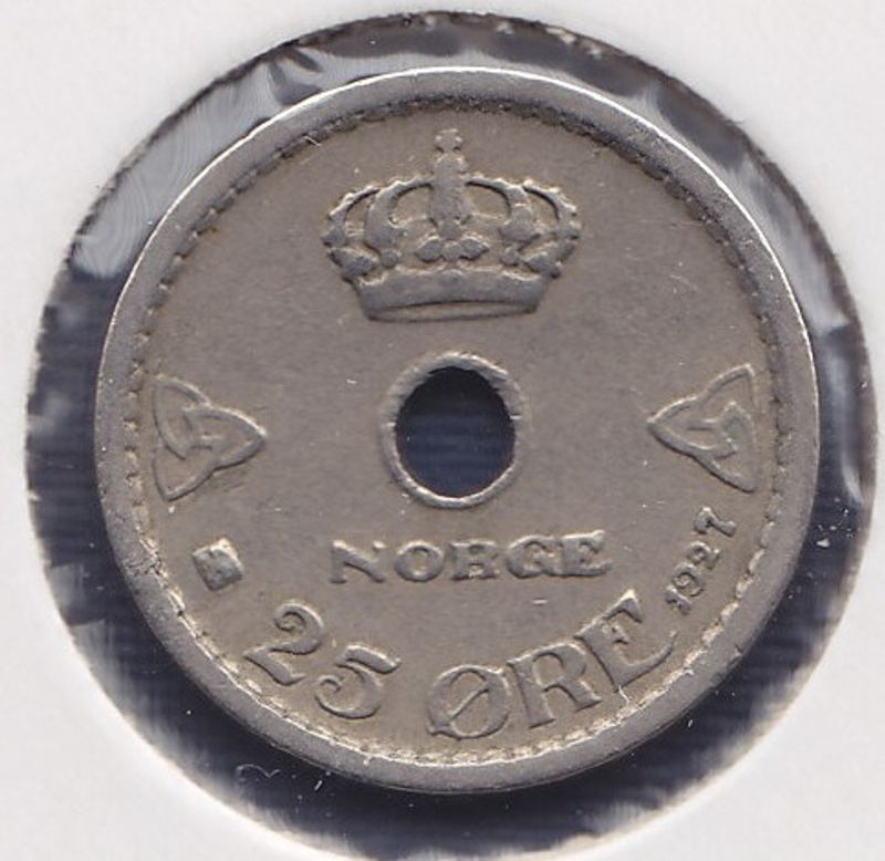 25 øre 1927 kv. 1