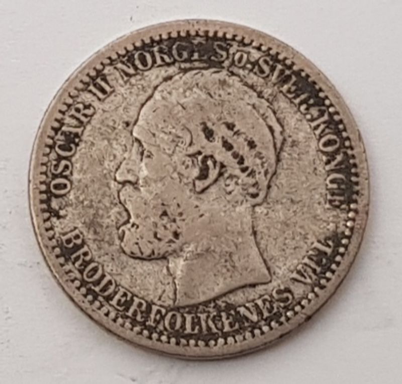 50 øre 1891 kv. 1/1-
