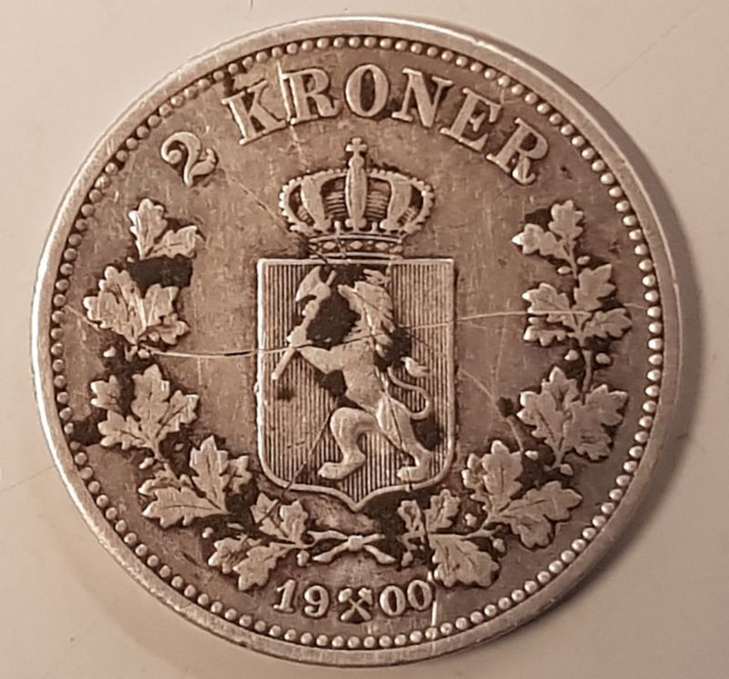 2 kroner 1900 kv. 1 (nr. 3)