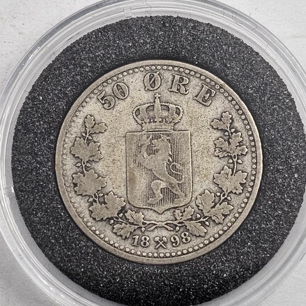 Hovedbilde 50 øre 1898 kv. 1/1-