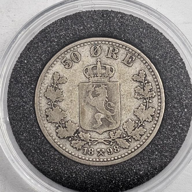 Hovedbilde 50 øre 1898 kv. 1/1-