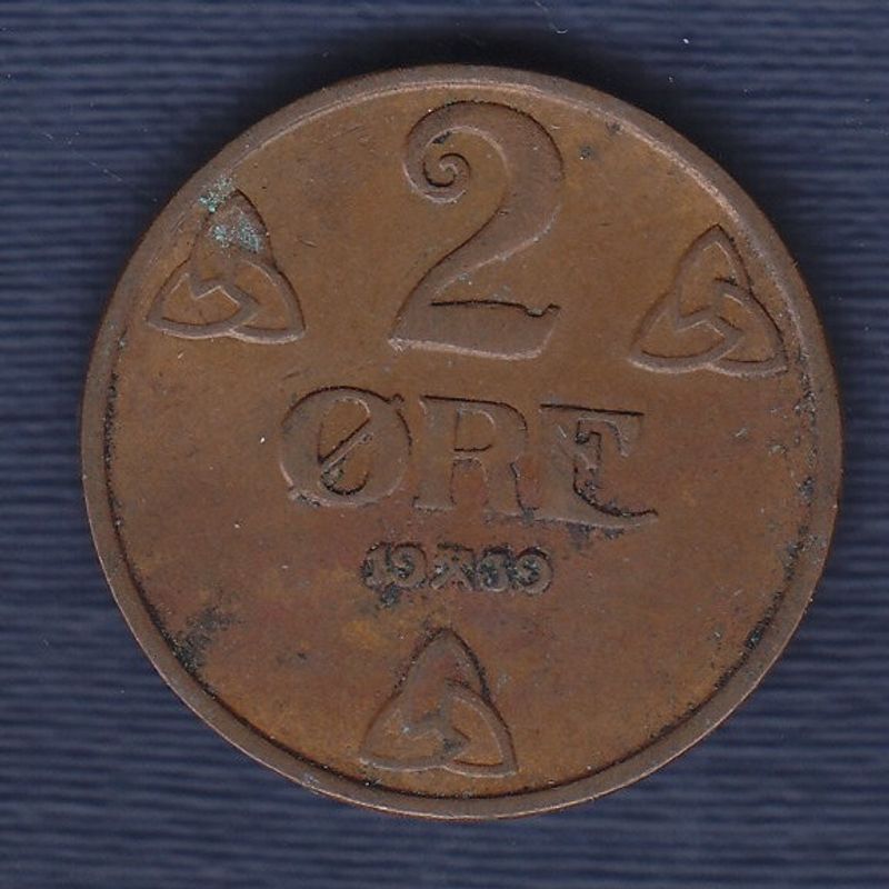 2 øre 1939 kv. 1