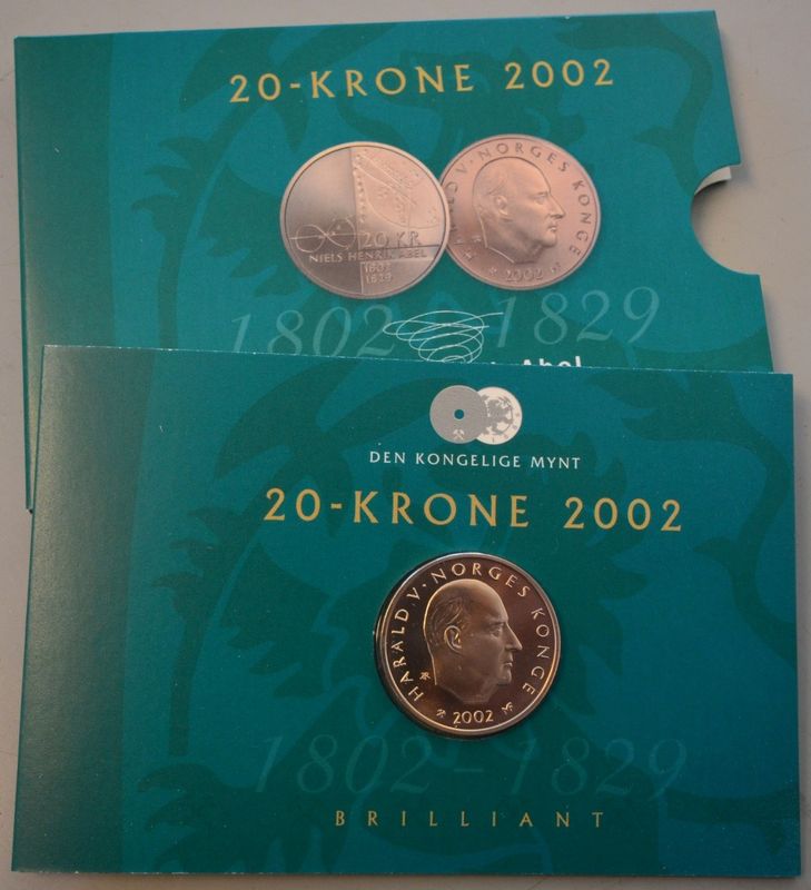 20 kroner 2002 Abel  BU