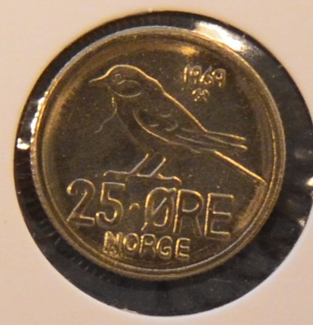 Hovedbilde 25 øre 1969 kv. 0