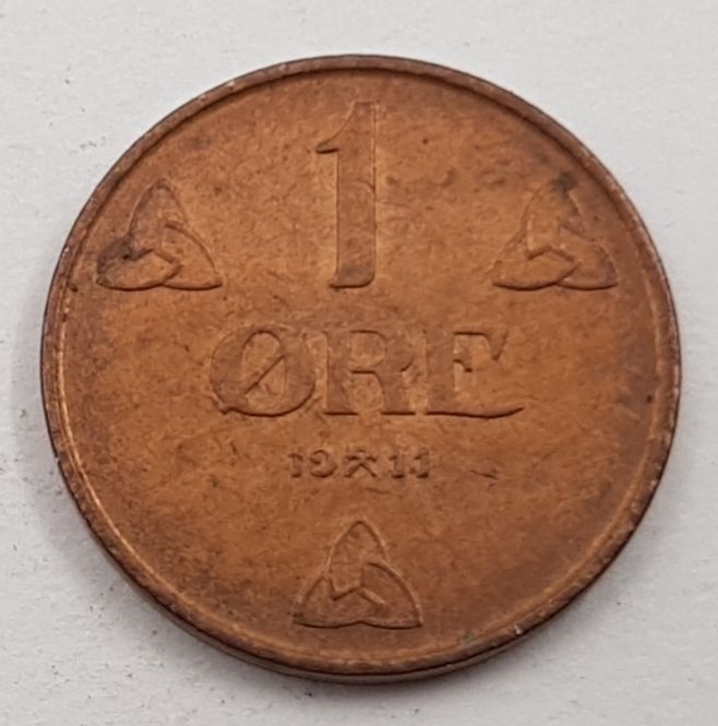 Hovedbilde 1 øre 1911 kv. 01