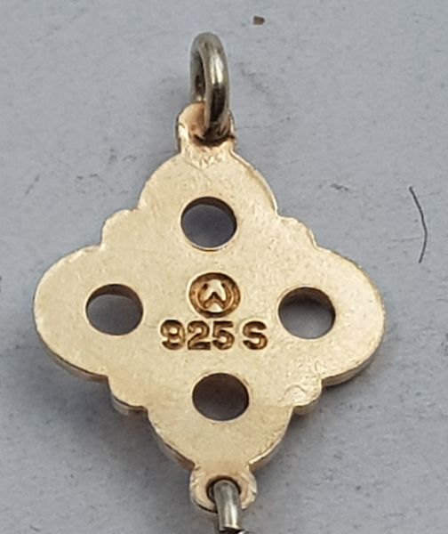 Hovedbilde Armbånd i blå/hvit emalje i 925 S av Willy ...