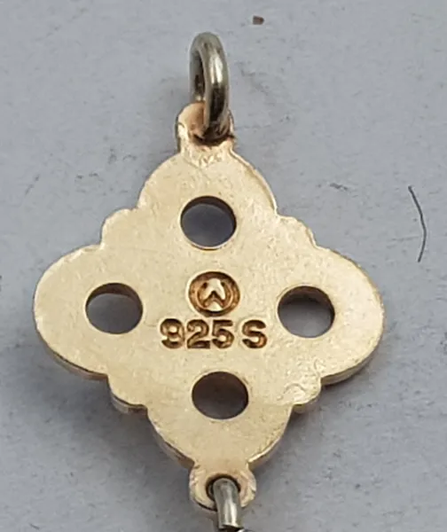 Hovedbilde Armbånd i blå/hvit emalje i 925 S av Willy ...