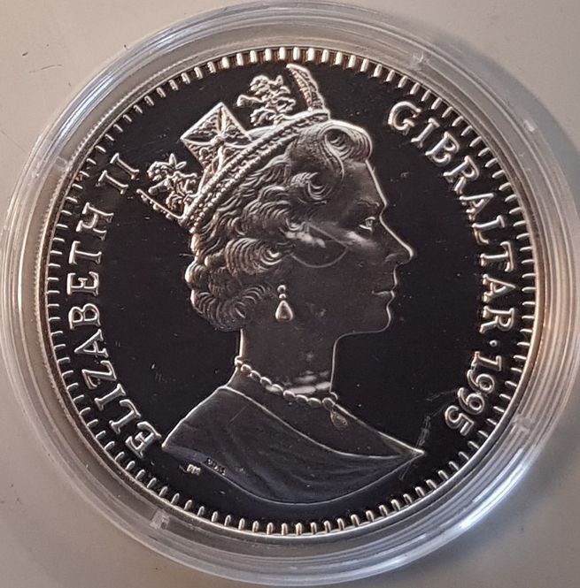 Hovedbilde Gibraltar: 1 crown 1995 - spydkast