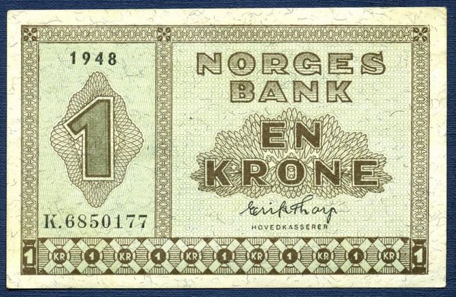 Hovedbilde 1 kr 1948 K.6850177 kv. 01