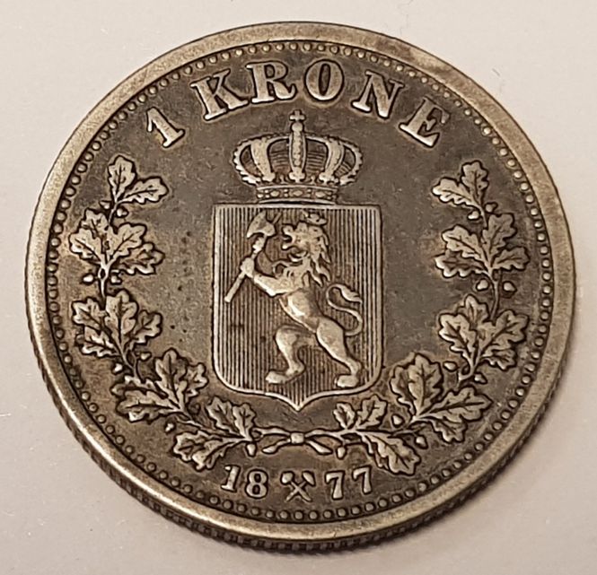 Hovedbilde 1 kr 1877 kv. 1/1+