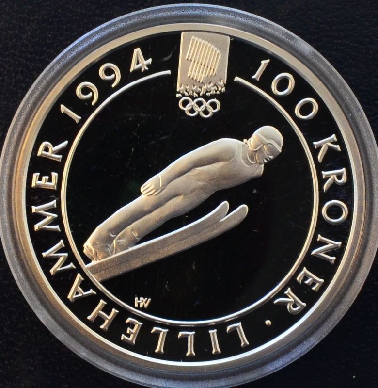 100 kr 1992 - Skihopper