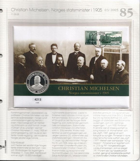 Hovedbilde Samlerhuset  Nr 85. - Christian Michelsen, Norges ...