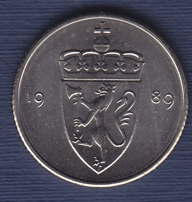 Hovedbilde 50 øre 1989 kv. 0