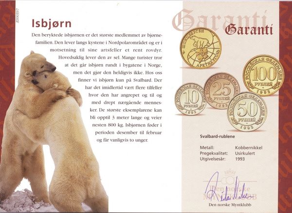 Hovedbilde Svalbard rublene 1993