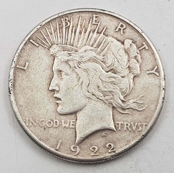 Hovedbilde Peace dollar 1922 S kv. 1/1-