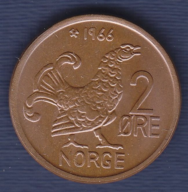 Hovedbilde 2 øre 1966 kv. 0