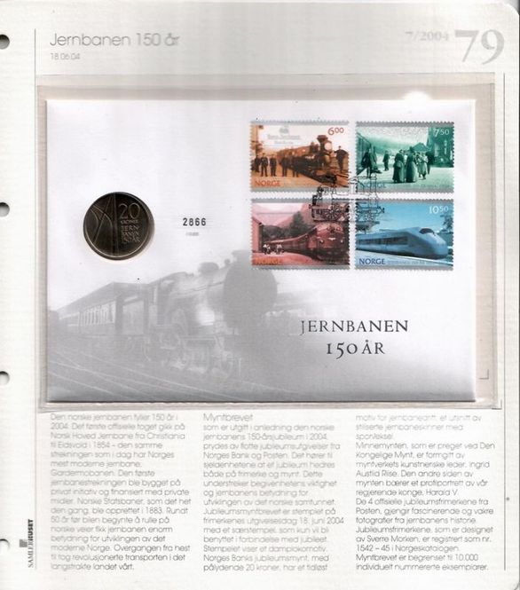 Hovedbilde Samlerhuset Nr 79. - Jernbane 150 år. 