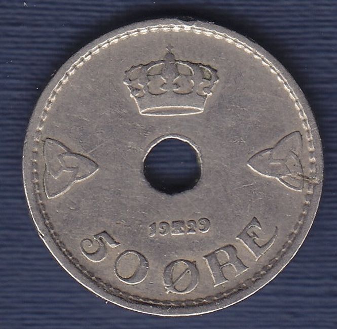 Hovedbilde 50 øre 1929 kv. 1