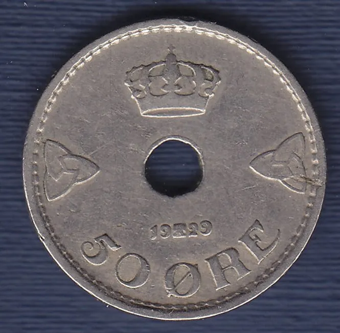 Hovedbilde 50 øre 1929 kv. 1