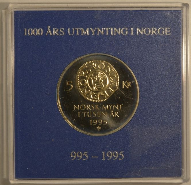 Hovedbilde 1995 Norsk mynt 1000 år kv. BU