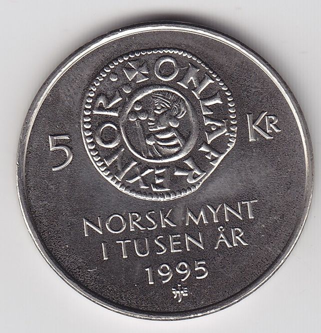 Hovedbilde 5 kr 1995 NM 1000 år. kv. 0