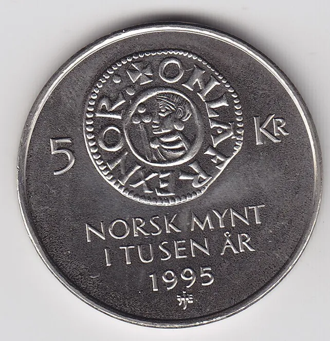 Hovedbilde 5 kr 1995 NM 1000 år. kv. 0