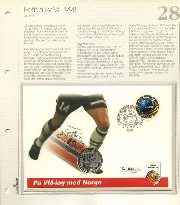 Hovedbilde Samlerhuset nr. 28 - Fotball-VM 1998