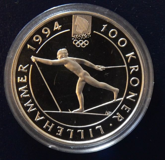Hovedbilde 100 kr 1991 - Langrenn